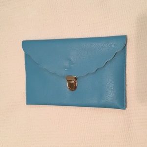 Aqua blue handbag